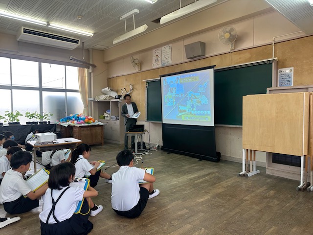 産業廃棄物についての出前授業 | 三星興産有限会社 | 山口県下関市の解体工事・産業廃棄物収集運搬処理・とび土木工事業